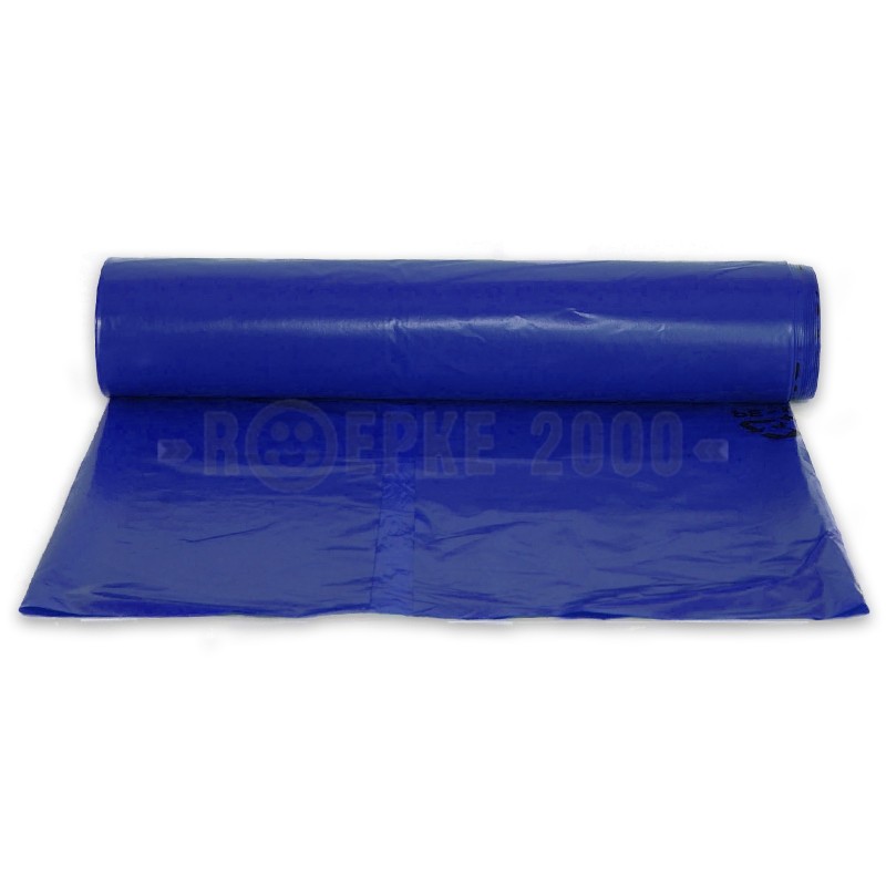 Starpak 150 Müllsäcke, LDPE blauer Engel 120 l 110 cm x 70 cm  blau/schwarz