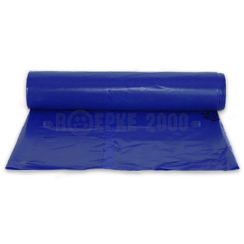 Mülltüten 700x1100mm LDPE 0,07mm extra starke Folie schwarz 120l Rolle á 25  Stück